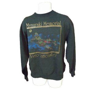 Vintage Avro Lancaster Bomber Sweatshirt British Air Force WW2 Large